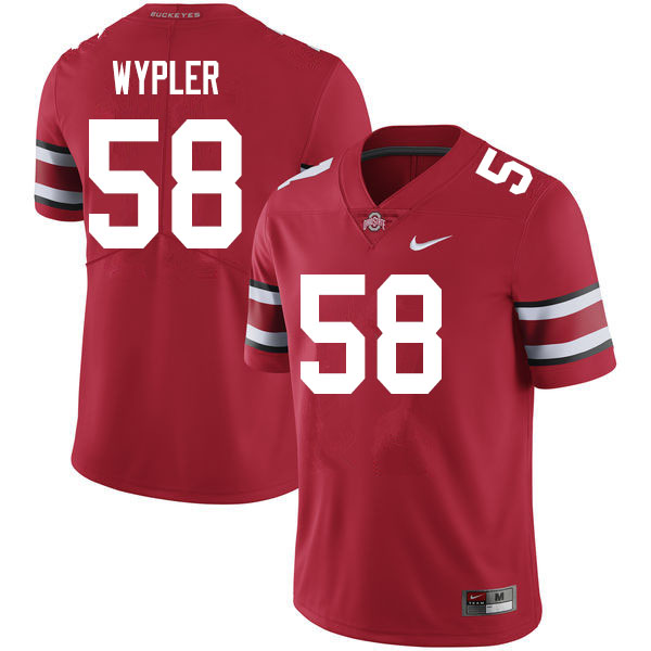 Men #58 Luke Wypler Ohio State Buckeyes College Football Jerseys Sale-Scarlet